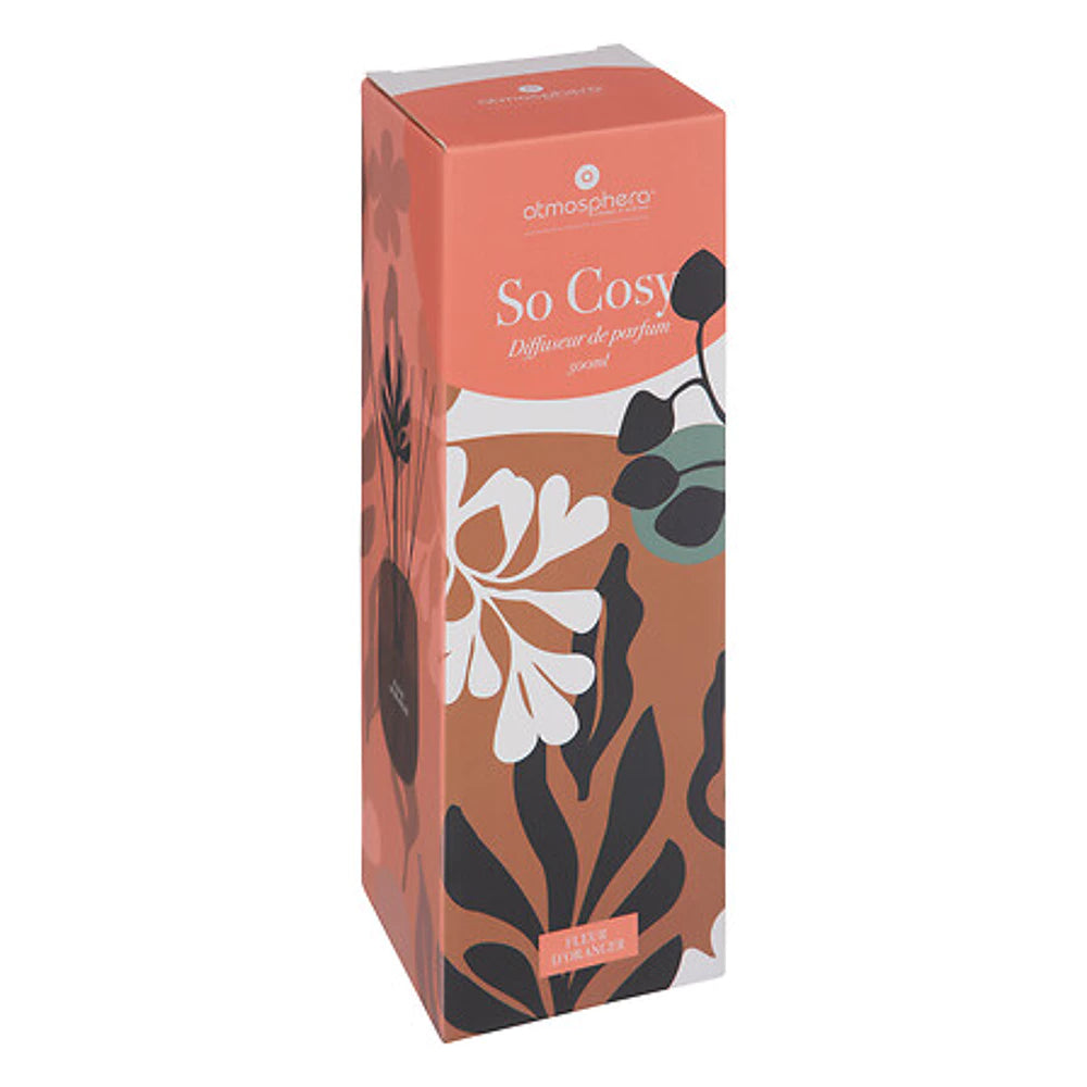 „Cozy Fl Oranr“ stiklo difuzorius – 500 ml.